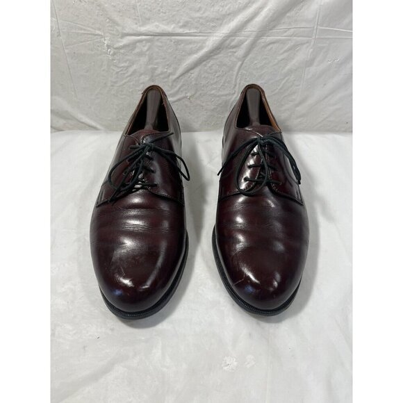 Bostonian Mens cherry Leather 10 W  style 20339 Lace Up  oxfords - Picture 1 of 14